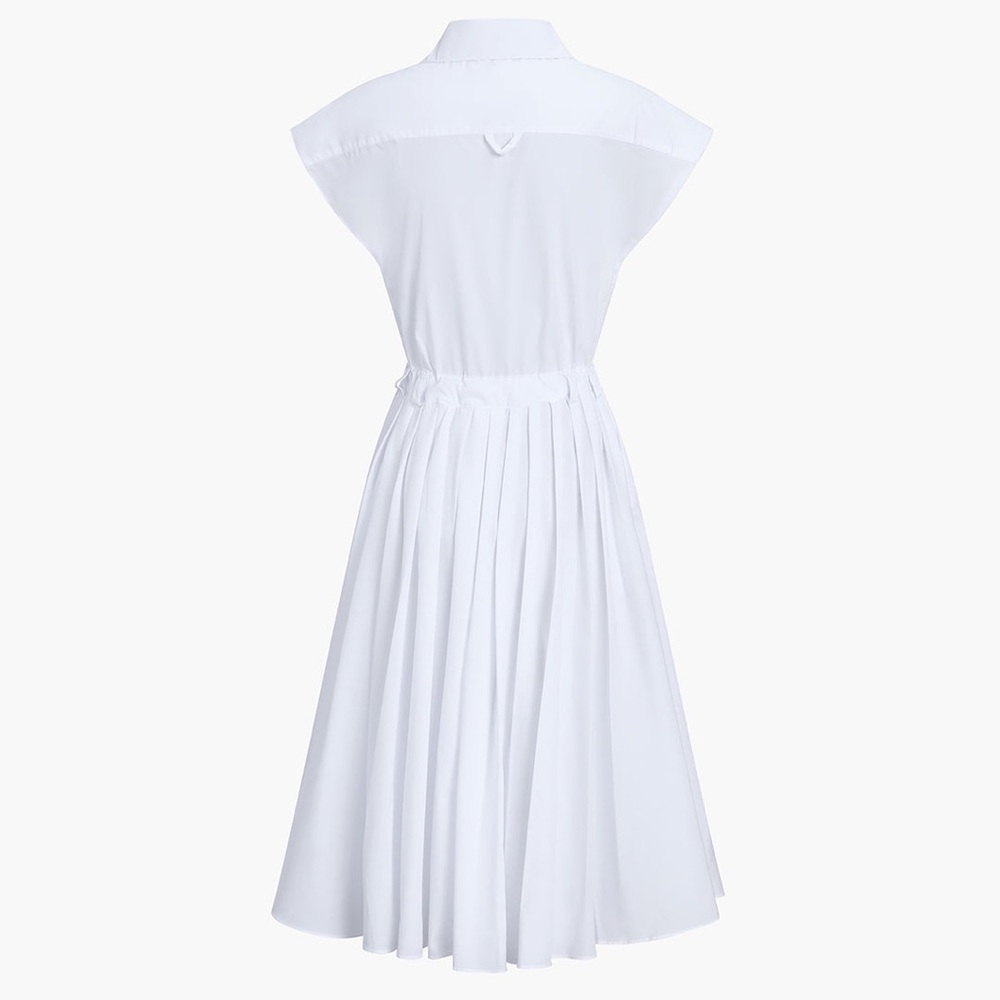 ZARA ~ Cotton Blends Sleeveless Split Midi Dress - Picture 6 of 10
